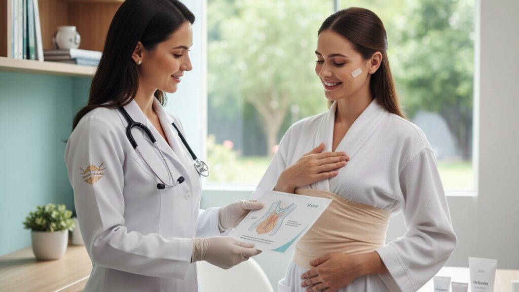 Imagem de Abdominoplastia - Abdominoplastia em Pacientes com Pele Muito Sensível: Cuidados Especiais para um Pós-Operatóri...