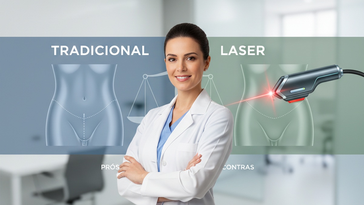 Imagem de Abdominoplastia - Abdominoplastia Tradicional vs Lifting a Laser: Prós e Contras
