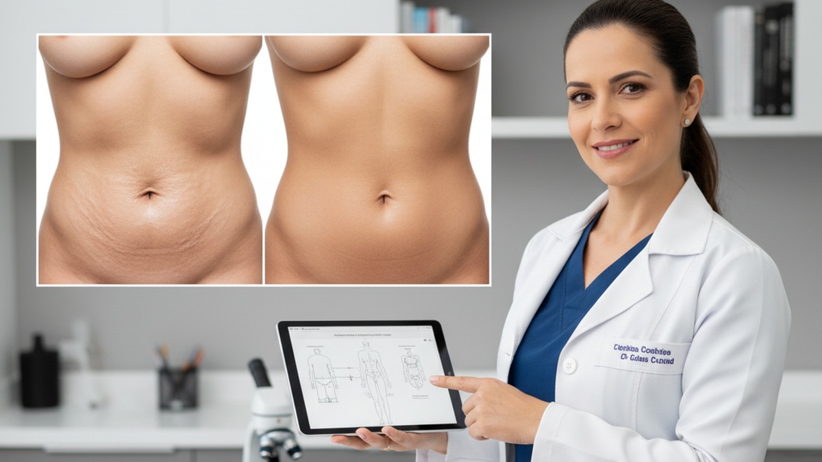 Imagem de Abdominoplastia - Caso complexo de abdominoplastia: análise detalhada de antes e depois