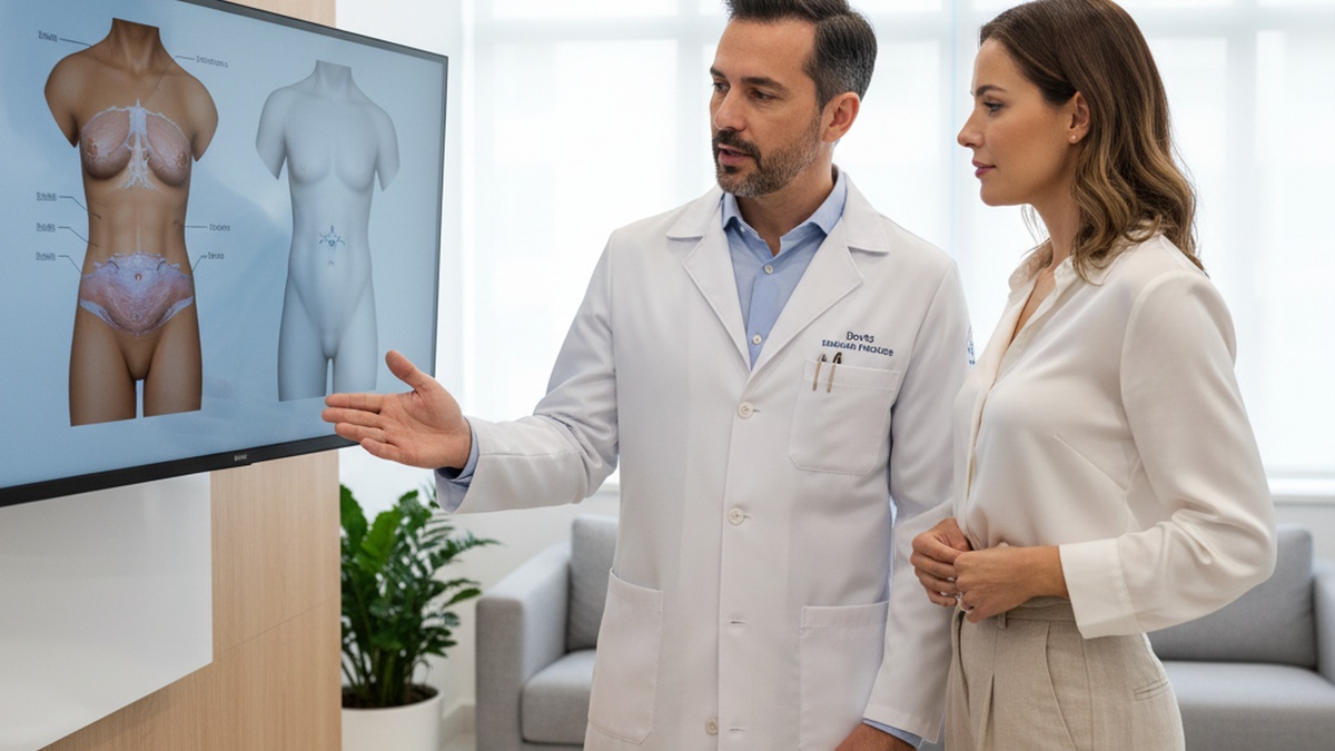 Imagem de Abdominoplastia - Desafios em Abdominoplastia para Pacientes com Pele Elástica: Entenda e Transforme Seu Contorn...