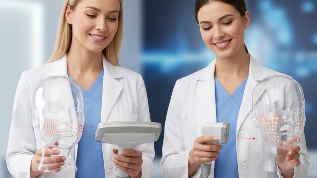 Imagem de Tecnologias - Diferença entre Radiofrequência e Ultrassom Microfocado