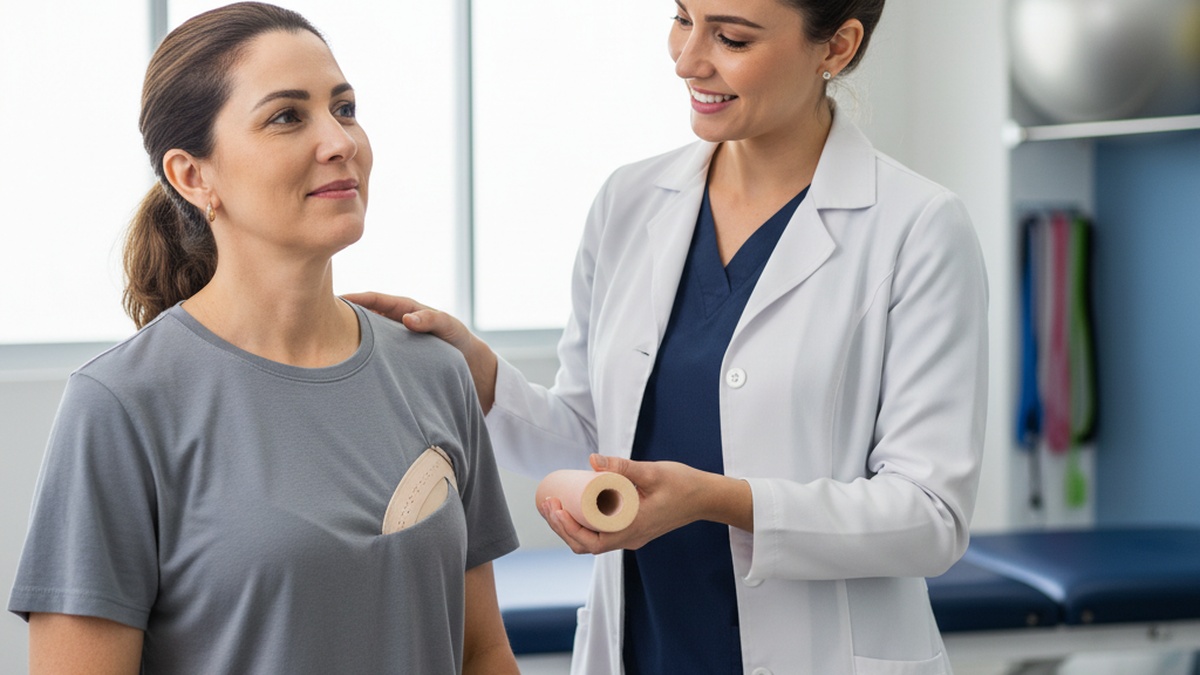 Imagem de Mamoplastia Redutora - Mamoplastia Redutora: O Que Esperar da Primeira Sessão de Fisioterapia Pós-Cirurgia