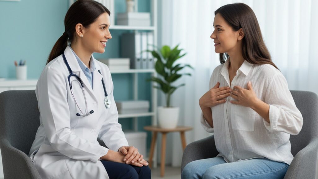 Imagem de Mamoplastia Redutora - Mamoplastia Redutora: O Que Esperar na Primeira Consulta Pós-Operatória