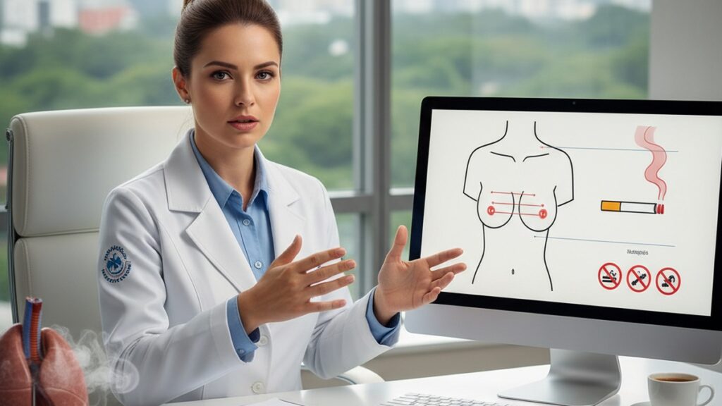 Imagem de Mastopexia - Mastopexia e Tabagismo: Riscos e Recomendações para uma Cirurgia Segura