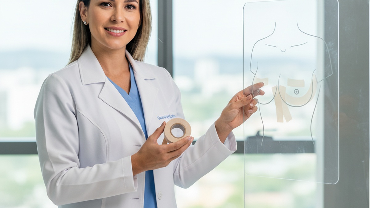 Imagem de Mastopexia - Mastopexia e Uso de Fita Cirúrgica: Benefícios e Cuidados Essenciais