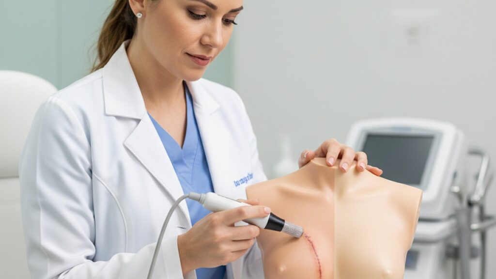 Imagem de Mastopexia - Mastopexia e Uso de Microagulhamento: Benefícios Para Cicatrizes