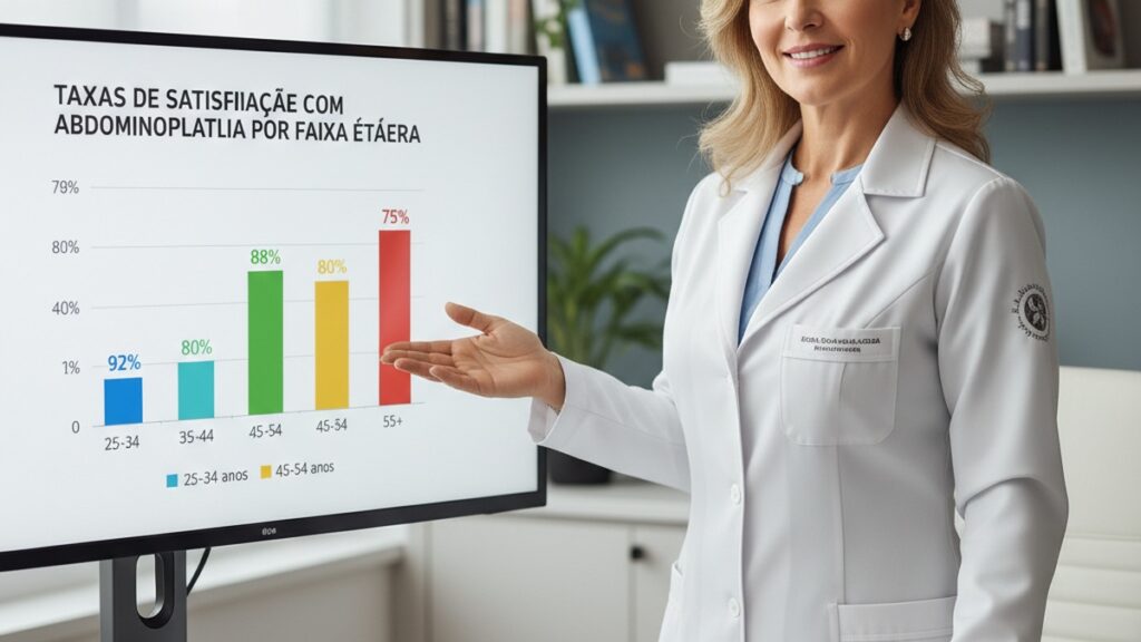 Imagem de Abdominoplastia - Taxas de Satisfação com Abdominoplastia por Faixa Etária: Análise de Dados